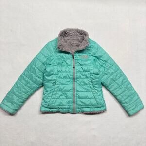 The North‎ Face Girls Reversible Mossbud Swirl Jacket Gray/Green Size XXS (5)